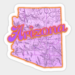 Arizona Map Sticker